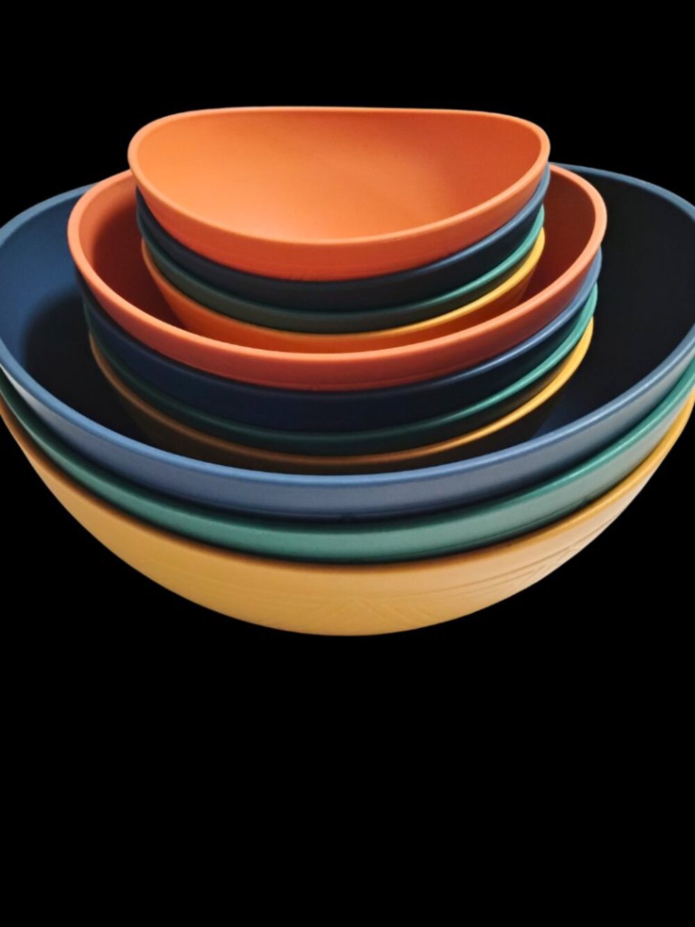 SINOGE Wheat Straw Dinnerware Set Unbreakable Mixing Bowls 3 Sizes 11 Bowls